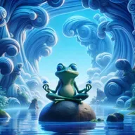 Meditação para crianças - O Sapo que Meditava no Lago Azul