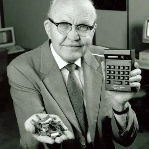 Jack Kilby crea el microchip (1958)