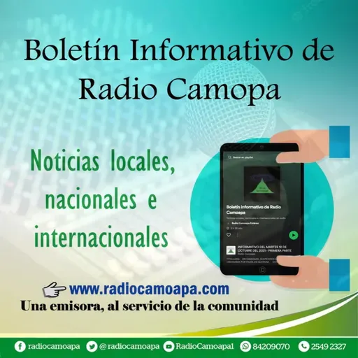 Boletín Informativo de Radio Camoapa - Miércoles 13 de julio del 2022