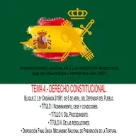 TEMA 4.- DERECHO CONSTITUCIONAL. Bloque 2. Ley Orgánica 3/1981, de 6 de abril, del Defensor del Pueblo.