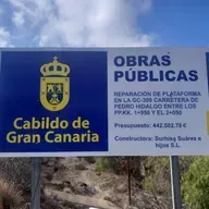 Indignación vecinal.Corte GC-309, carece de fecha de finalización.