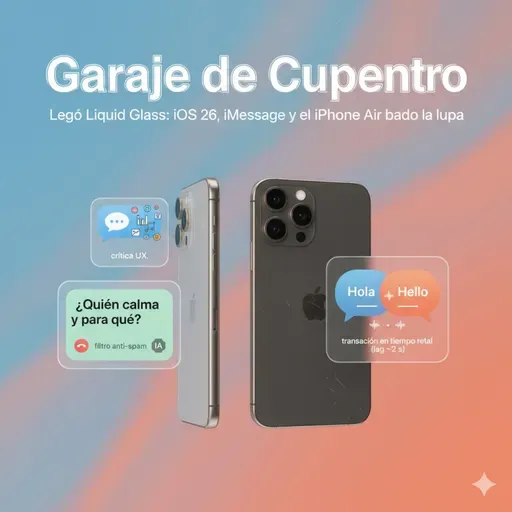 Llegó Liquid Glass y más de iOS26
