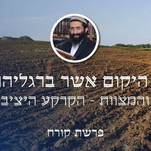 פרשת קורח • 'כל היקום אשר ברגליהם' - התורה והמצוות - הקרקע היציבה שלנו