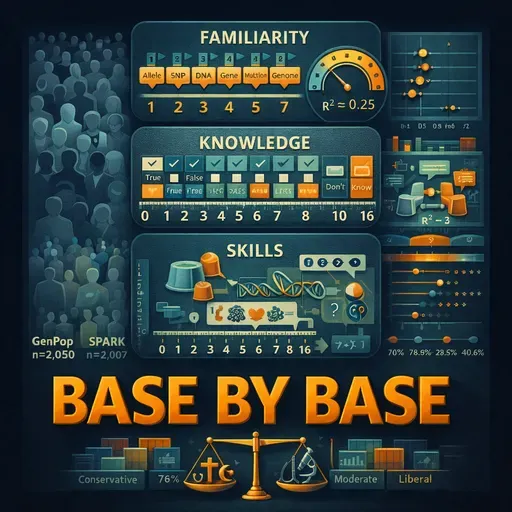 283: Confidence in genetic knowledge drives Familiarity, Knowledge, and Skills in US GALS samples