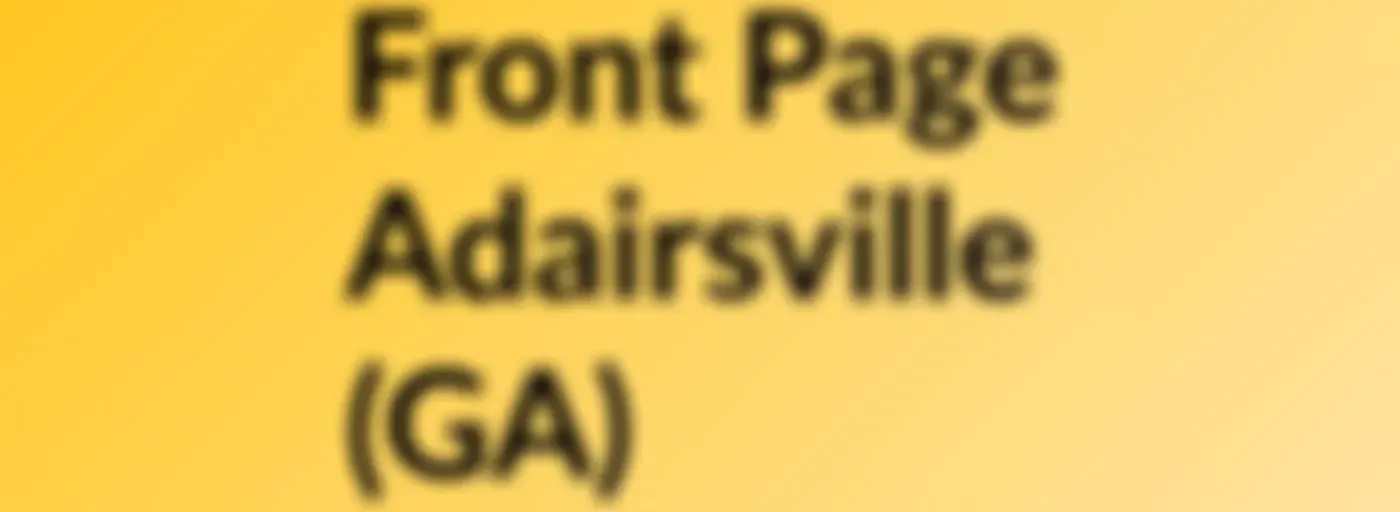 Front Page Adairsville (GA)