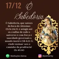 Ó sabedoria...!