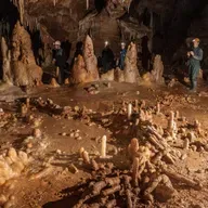 Muligt knæaftryk fra neandertaler fundet i en grotte med mystisk stencirkel