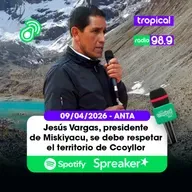 👊🏼📻 Participa don Jesús Vargas, presidente de la comunidad de Miskiyacu, exige pronta respuesta de las autoridades de Limatambo