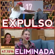 CRÉO EXPULSO! + Maria ELIMINADA + Walerio, Ray, Toninho e Mesquita na ROÇA! | A Fazenda 17