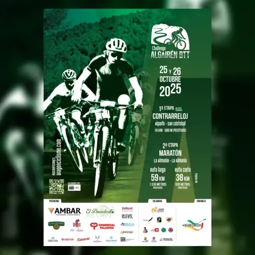 Carreras deportivas de la Comarca de Valdejalón en octubre: Media Maratón y 10K y la Challenge Algairén BTT 2025