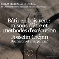 [Hors Série] 🎤 Bâtir en bois vert : raisons d'être et méthodes d'exécution avec Josselin CREPIN, Bûcheron et charpentier