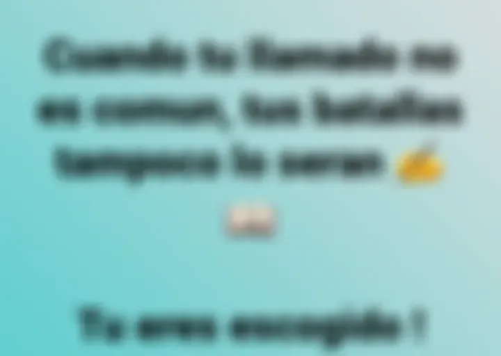 Cuando estás avanzando