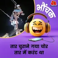 हाईटेंशन लाइन का तार चोरी करने खंबे पर चढ़े चोर को बचाया गया | भौंचक