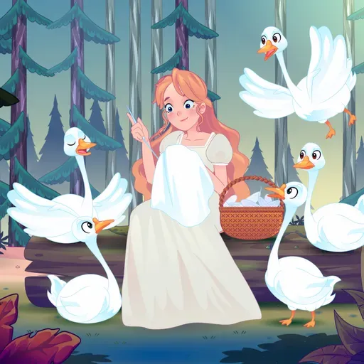 Putri yang Tak Bicara dan Enam Angsa | Dongeng Anak Bahasa Indonesia