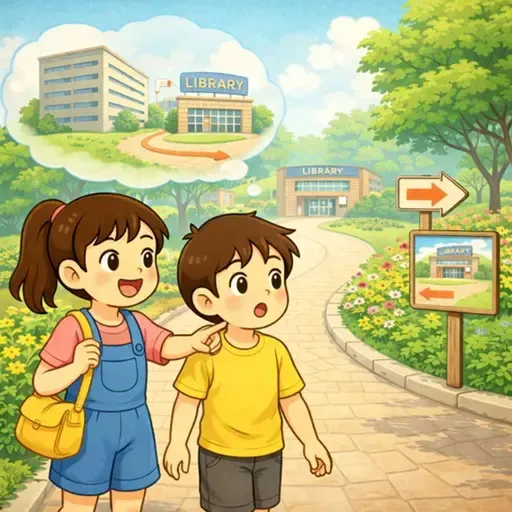 [HSK 2] 小宝找图书馆 - 小宝 Looks for the Library