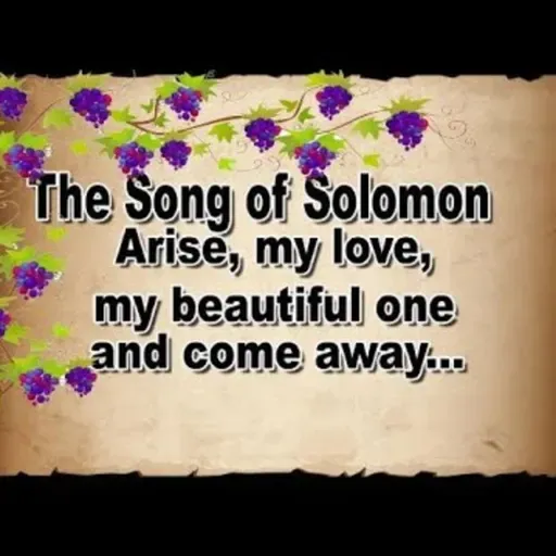 - Rise up My love, My fair one, and come away with Me...