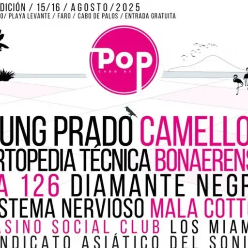 MÚSICA DE CONTRABANDO T34C046 Cabo de Pop llega a su 8º edición. Su director, Sergio González, nos desvela su cartel (07/08/2025)