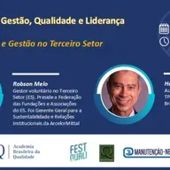 Live “Governança e Gestão no Terceiro Setor", com Robson Melo
