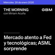 THE MORNING 28-01-26 | Mercado atento a Fed y tecnológicas; ASML sorprende; UPS sube. En México: GMEXICO, Banorte y GCC brillan. Además, Netflix como Idea.