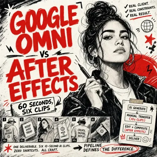 We shipped a 60 second apparel spot using Google Omni as the heavy lift