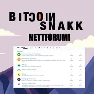 Bitcoinsnakk lanserer nettforum!