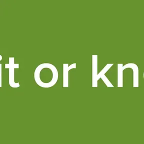 Rock it or knock it