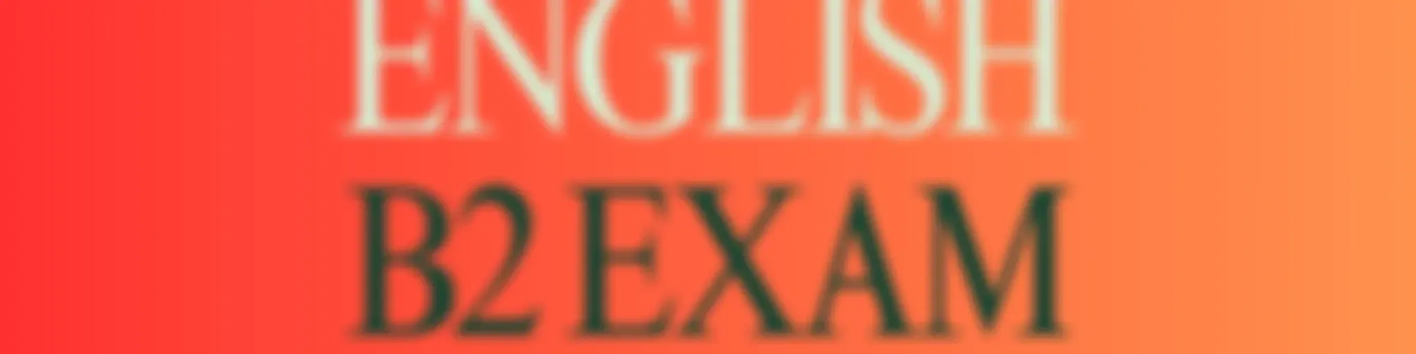 Cambridge English B2 Exam Training