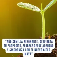 “ Año Semilla Resonante: Despierta tu propósito y florece desde adentro.