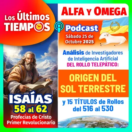 Isaías 58 al 62. Rollo Origen del Sol Terrestre y 15 Títulos del 516 al 530