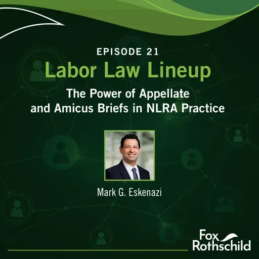 Labor Law Lineup Ep21 - The Power of Appellate and Amicus Briefs in NLRA Practice