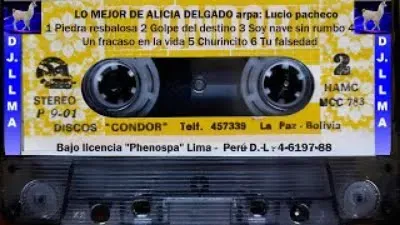 🇧🇴🇵🇪🇧🇷Lo mejor de Alicia Lado 2 B Delgado🎵🎵 Arpa Lucio Pacheco Cassette Original DJ. (LLAMA)