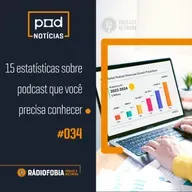 Pod Notícias 34 - 15 estatísticas sobre podcast que você precisa conhecer