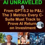 📉The End of "Vibe Revenue": 3 New Metrics to Prove AI ROI (CPSO, RPA, AWDR) - From GPT-5.2 to P&L: The 3 Metrics Every C-Suite Must Track to Prove AI Return on Investment