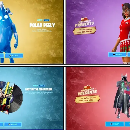 Day 4: Fortnite Leaks, Winterfest Challenge Day 9, and Item Shop Showcase, (December 23, 2021)