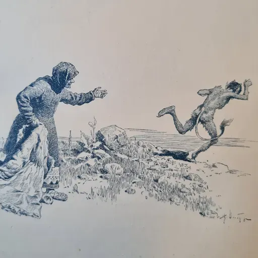 Баба хитрѣе чорта. Русская народная сказка.