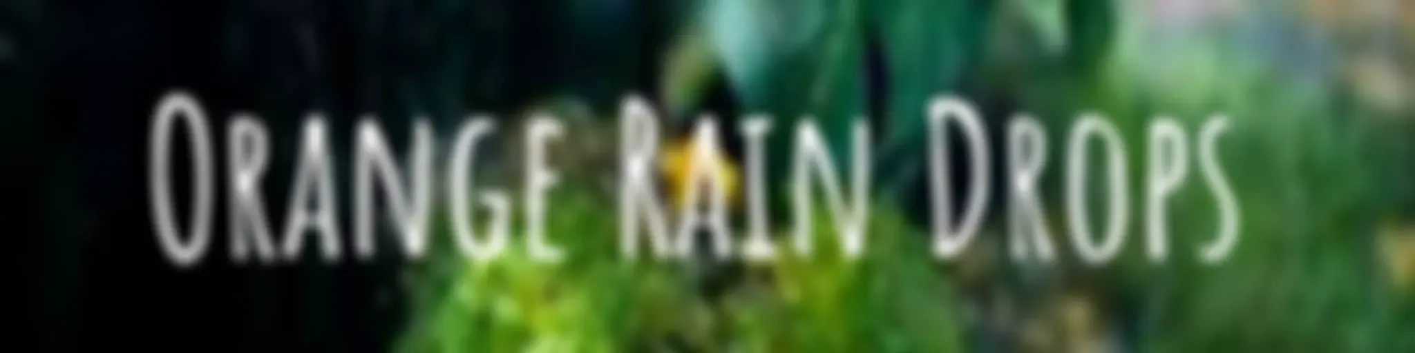 Orange Rain Drops