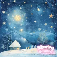 🌙 Cozy Bedtime Story — The Little Snowflake Chooses a Soft Landing