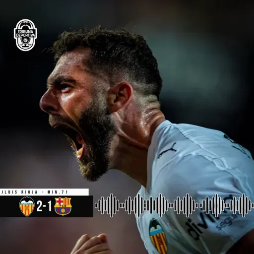 GOL | Luis Rioja Valencia CF 2 - 1 FC Barcelona J38