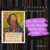 ¿Has visto cómo la ola besa la piedra de la orilla?