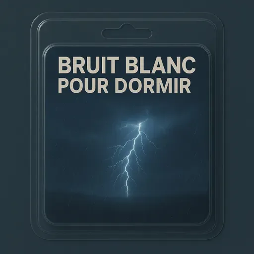 1 H Bruit Blanc pour DORMIR | Nuit orageuse relaxante