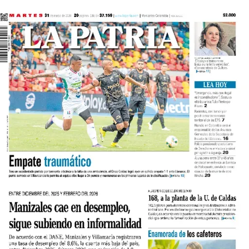 1. Titulares del informativo de la mañana - 31 de marzo