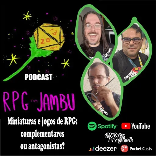 Podcast RPG com Jambu #48 | Miniaturas e jogos de RPG: complementares ou antagonistas?