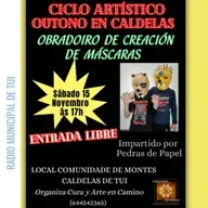 Ent. Belén Montero, da Asociación Cura y Arte en Camiño de Caldelas | Obradoiro de máscaras