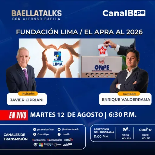 12.8.25 Invitados: Javier Cipriani - Enrique Valderrama