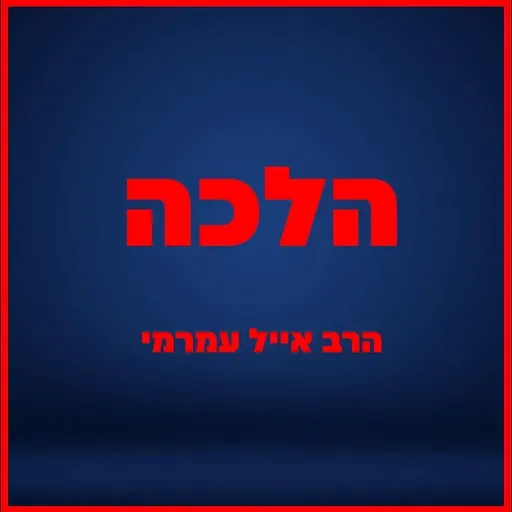 הרב אייל עמרמי - הלכות סוכה - כה' אלול תשפ"ה