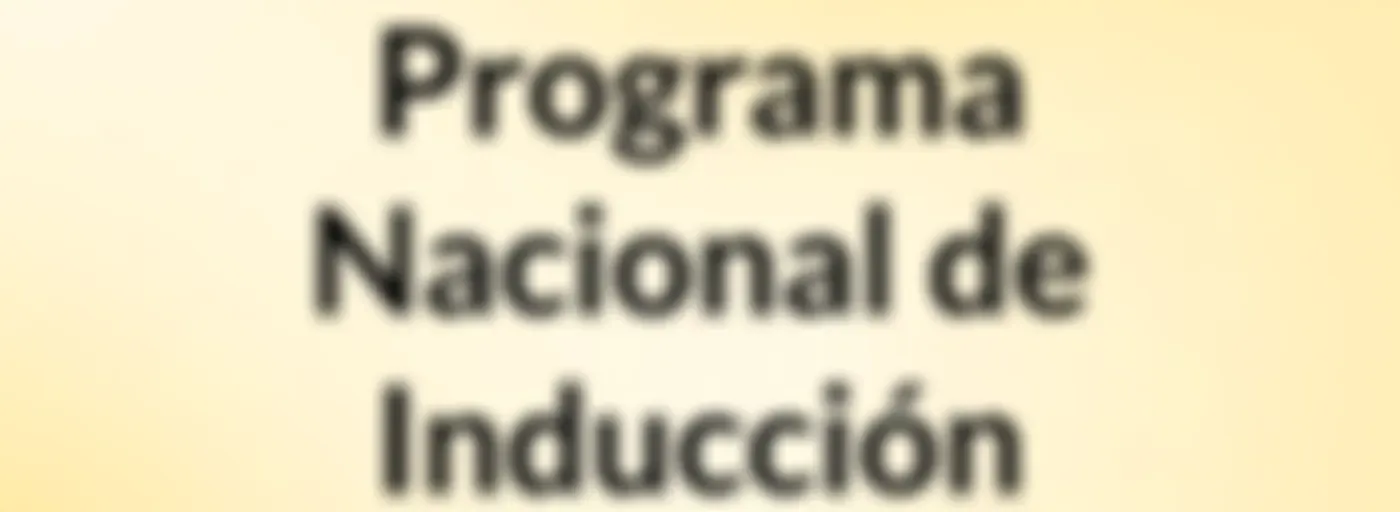 Programa Nacional de Inducción