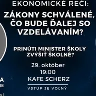 Ekonomické reči – Zákony schválené, čo bude ďalej so vzdelávaním?