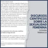 DISCURSOS CIENTÍFICOS SOBRE LA SEXUALIDAD FEMENINA | CATALINA TREBISACCE