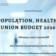 Population, Health, and Union Budget 2026-27 | Panel Discussion | IMPRI #webpolicytalk
