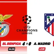 🟥BENFICA 4 x 0 ATLÉTICO MADRID🟥